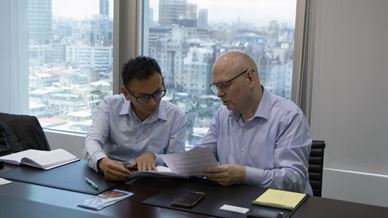 Ryan Chen With Country Manager Hans Hansen